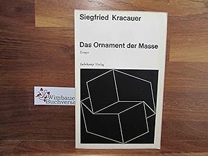 Seller image for Das Ornament der Masse : Essays. for sale by Antiquariat im Kaiserviertel | Wimbauer Buchversand