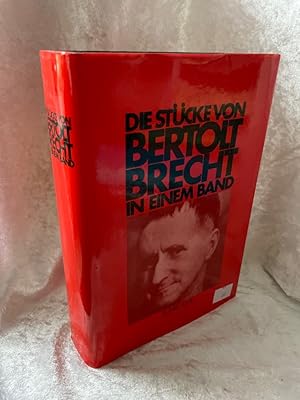 Bild des Verkufers fr Die Stcke von Bertolt Brecht in einem Band zum Verkauf von Antiquariat Jochen Mohr -Books and Mohr-
