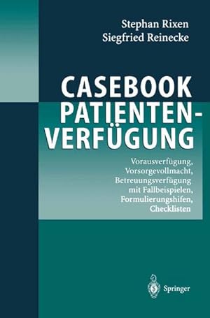 Immagine del venditore per Casebook Patientenverfgung venduto da BuchWeltWeit Ludwig Meier e.K.