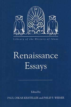 Imagen del vendedor de Renaissance Essays. Library of the History of Ideas, Band 9. a la venta por Fundus-Online GbR Borkert Schwarz Zerfa