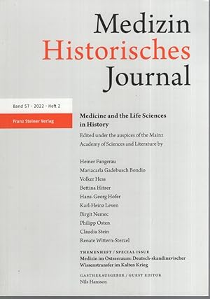 Bild des Verkufers fr Medizinhistorisches Journal. Medicine and the Life Sciences in History - Band 57, 2022 Heft 2 . Band 57. 2022. zum Verkauf von Fundus-Online GbR Borkert Schwarz Zerfa