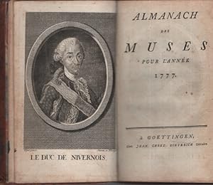 Almanach des muses, ou choix des Poesies fugitives de 1777.