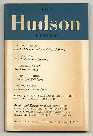 Bild des Verkufers fr The Hudson Review - Volume XVIII, Number 4, Winter 1965-66 zum Verkauf von Between the Covers-Rare Books, Inc. ABAA