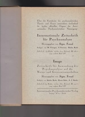 Kontraindikationen der aktiven psychoanalytischen Technik. Von Sandor Ferenczi . (u.a.). In : Int...
