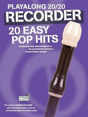 Seller image for Play Along 20/20 Recorder: 20 Easy Pop Hits by Hal Leonard Corp. [Paperback ] for sale by booksXpress