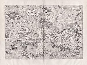 Seller image for Hulsta" - Hulst Zeeland Nederland Niederlande Netherlands / plan Karte map for sale by Antiquariat Steffen Vlkel GmbH