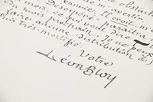 Lettre autographe datée et signée à Henri Martineau notamment à propos de la parution de la trois...