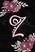 Image du vendeur pour Z: Initial Z Monogram Journal Notebook for Women, Girls, Artistic Rose Gold Letter, Pink Floral Flowers, Black Marble Background, 108-page College Ruled Blank Lined [Soft Cover ] mis en vente par booksXpress