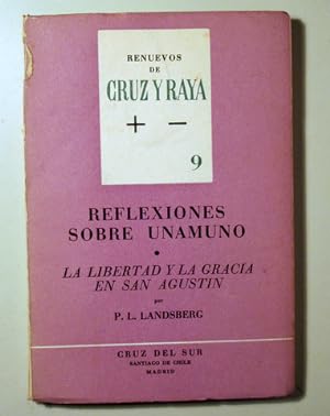 Bild des Verkufers fr REFLEXIONES SOBRE UNAMUNO - Santiago de Chile 1963 zum Verkauf von Llibres del Mirall