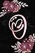 Image du vendeur pour O: Initial O Monogram Journal Notebook for Women, Girls, Artistic Rose Gold Letter, Pink Floral Flowers, Black Marble Background, 108-page College Ruled Blank Lined [Soft Cover ] mis en vente par booksXpress