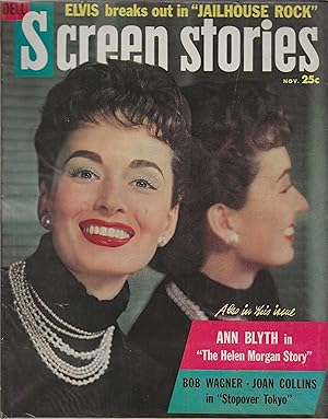 Screen Stories Magazine November 1957 Ann Blyth, Elvis Presley!