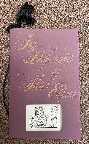 Seller image for In Defense Of Mrs Elton A serial Story for sale by Holybourne Rare Books ABA ILAB