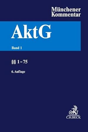 Immagine del venditore per Mnchener Kommentar zum Aktiengesetz Band 1:  1-75 venduto da AHA-BUCH GmbH