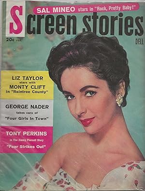 Screen Stories Magazine February 1957 Elizabeth Taylor, Jayne Mansfield!