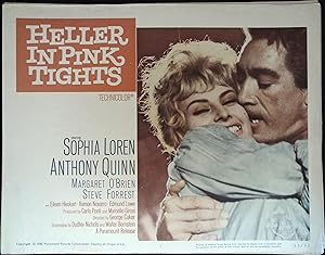 Bild des Verkufers fr Heller in Pink Tights Lobby Card #2 1960 Anthony Quinn, Sophia Loren! zum Verkauf von AcornBooksNH