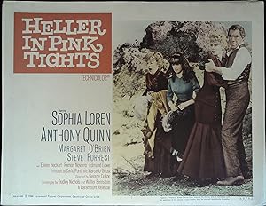 Seller image for Heller in Pink Tights Lobby Card #7 1960 Sophia Loren, Anthony Quinn! for sale by AcornBooksNH