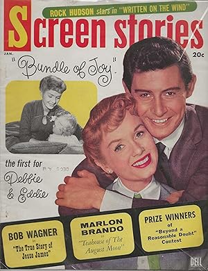 Screen Stories Magazine January 1957 Debbie Reynolds, Eddie Fisher!