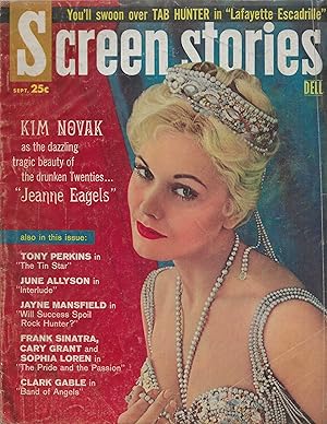 Screen Stories Magazine September 1957 Kim Novak, Jayne Mansfield!