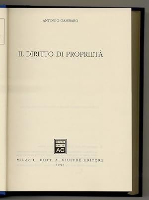 Seller image for Il diritto di propriet. for sale by Libreria Oreste Gozzini snc