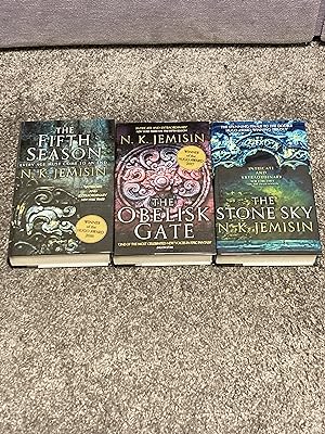 Seller image for THE FIFTH SEASON; THE OBELISK GATE; THE STONE SKY: MATCHING NUMBERED UK SIGNED LIMITED EDITION HARDCOVER SET 102/300 for sale by Books for Collectors