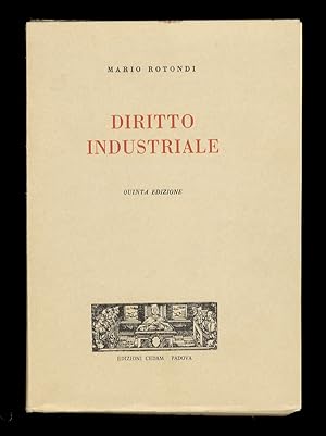 Seller image for Diritto industriale. Quinta edizione. for sale by Libreria Oreste Gozzini snc