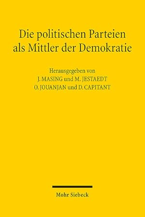 Bild des Verkufers fr Die politischen Parteien als Mittler der Demokratie: Les partis politiques, mdiateurs de la dmocratieDokumentation des 10. Treffens des . Gesprchskreises fr ffentliches Recht 2021 zum Verkauf von Studibuch