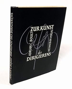 Seller image for Zur Kunst des Dirigierens. bersetzt von Ursula von Zedlitz. for sale by Antiquariat Dennis R. Plummer