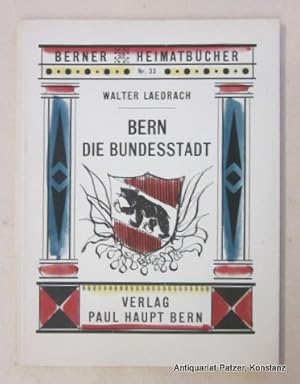 Seller image for Bern, die Bundesstadt. 2, Auflage. Bern, Haupt, (1948). Gr.-8vo. 56 S., davon 32 mit ganzseitigen Schwarzwei-Fotografien, berwiegend von Martin Hesse. Or.-Kart. mit illustriertem Schutzumschlag. (Eugen Jordi); Rcken leicht gebrunt. (Berner Heimatbcher, 33). for sale by Jrgen Patzer