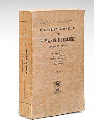 Bild des Verkufers fr Correspondance de P. Marin Mersenne religieux minime. Tome I : 1617-1627 zum Verkauf von Librairie du Cardinal