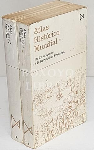 Seller image for Atlas histrico mundial.Tomo I (De los orgenes a la Revolucin Francesa) Tomo II (De la Revolucin Francesa a nuestros das) for sale by Boxoyo Libros S.L.