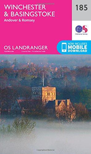 Imagen del vendedor de Winchester & Basingstoke Map | Andover & Romsey | Ordnance Survey | OS Landranger Map 185 | England | Walks | Cycling | Days Out | Maps | Adventure a la venta por WeBuyBooks