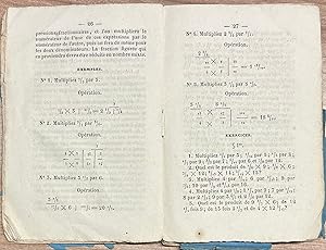Rare School Book, 1855, Arithmetics | Arithmétique théorique et pratique, a l'usage des écoles pr...