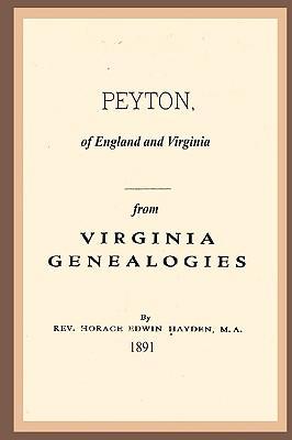 Bild des Verkufers fr PEYTON OF ENGLAND & VIRGINIA zum Verkauf von moluna