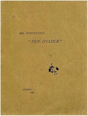 Seller image for Mr. Whistler's "Ten O'Clock" by McNeill Whistler, James [Paperback ] for sale by booksXpress
