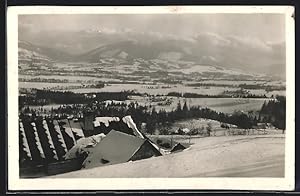 Ansichtskarte Smrk, Panorama mit Friedländertal