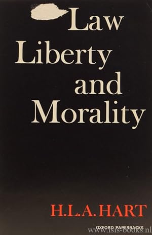 Imagen del vendedor de Law, liberty and morality. a la venta por Antiquariaat Isis