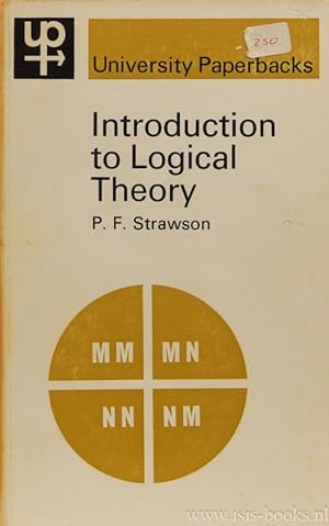 Image du vendeur pour Introduction to logical theory. mis en vente par Antiquariaat Isis
