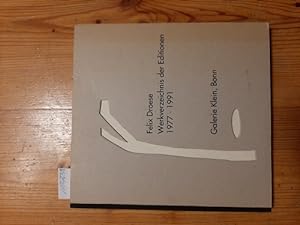 Bild des Verkufers fr Felix Droese - Werkverzeichnis der Editionen 1977-1991 zum Verkauf von Gebrauchtbcherlogistik  H.J. Lauterbach