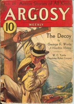 Seller image for ARGOSY Weekly: February, Feb. 18, 1933 for sale by Books from the Crypt