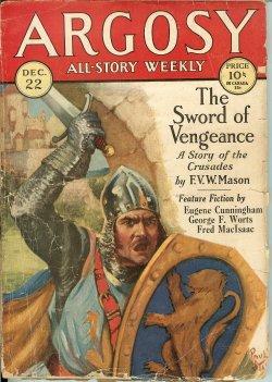 Bild des Verkufers fr ARGOSY ALL-STORY Weekly: December, Dec. 22, 1928 ("The Silver Fang"; "The Raider") zum Verkauf von Books from the Crypt