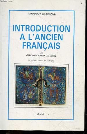 Seller image for Introduction a l'ancien francais - 2e edition revue et corrigee for sale by Le-Livre