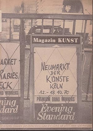 Magazin Kunst. Neumarkt der Künste Köln. 12. - 18. Oktober 1970