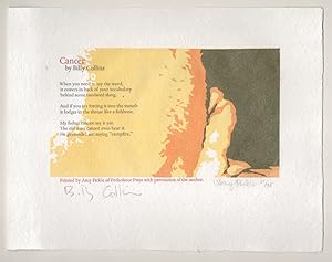 Cancer (Signed Broadside First Edition)