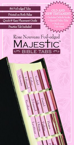 Seller image for Majestic Rose Nouveau Bible Tabs by Ellie Claire [Misc. Supplies ] for sale by booksXpress