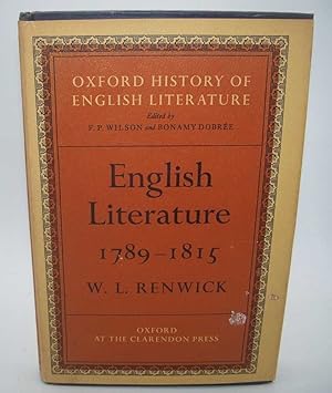 Image du vendeur pour English Literature 1789-1815 (The Oxford History of English Literature) mis en vente par Easy Chair Books