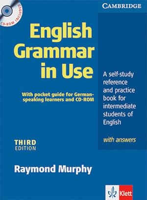 Seller image for English Grammar in Use - Third Edition. Intermediate to Upper Intermediate / Edition for German Learners with answers, pullout grammar and CD-ROM for sale by Berliner Bchertisch eG