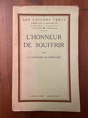 Seller image for L'honneur de souffrir for sale by Librairie des Possibles