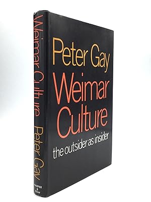 Seller image for WEIMAR CULTURE: The Outsider as Insider for sale by johnson rare books & archives, ABAA