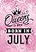 Seller image for Queens are Born in July: Pink Marble Journal, Memory Book Birthday Present For Her, Keepsake, Diary, Beautifully lined pages Notebook - Gifts for Women [Soft Cover ] for sale by booksXpress