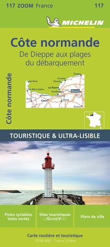 Seller image for France ZOOM Map 117 : Normandie cotière de Dieppe au plages du debarquement (French Edition) by Michelin Travel [FRENCH LANGUAGE - Map ] for sale by booksXpress